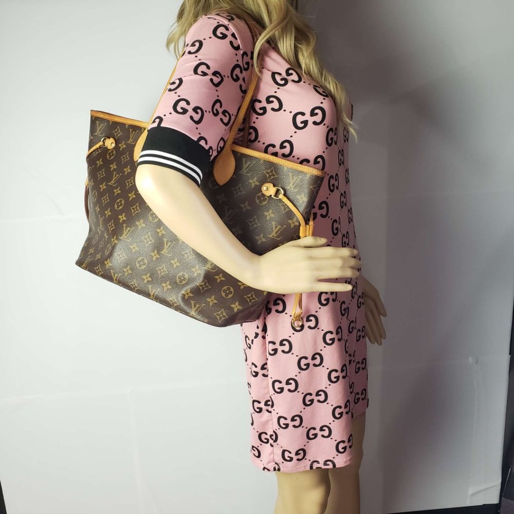 100% Authentic Louis Vuitton Neverfull MM Monogram Tote Bag - Picture 16 of 16